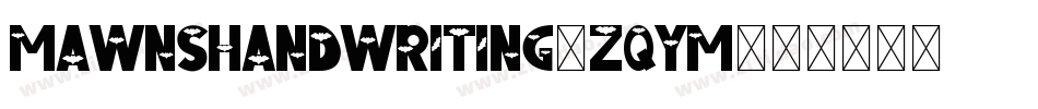 MawnsHandwriting-ZqYm字体转换