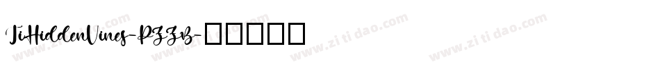 JiHiddenVines-PZZB字体转换