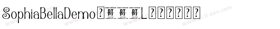 SophiaBellaDemo-131L字体转换