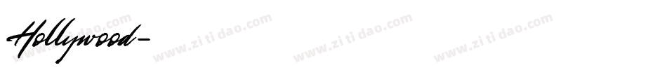 Hollywood字体转换