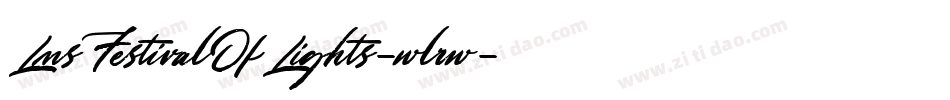 LmsFestivalOfLights-wlrw字体转换