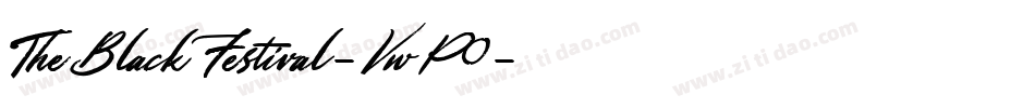 TheBlackFestival-VwP0字体转换
