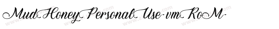 MudHoneyPersonalUse-vmRoM字体转换