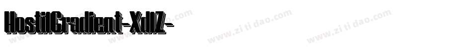 HostilGradient-XdlZ字体转换