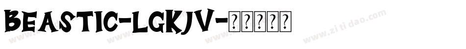 Beastic-lgKjV字体转换