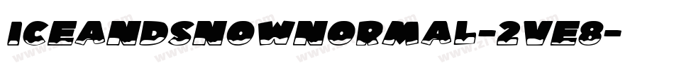 IceAndsnowNormal-2ve8字体转换