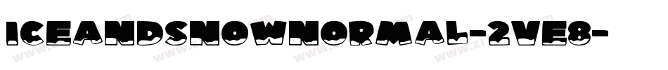 IceAndsnowNormal-2ve8字体转换