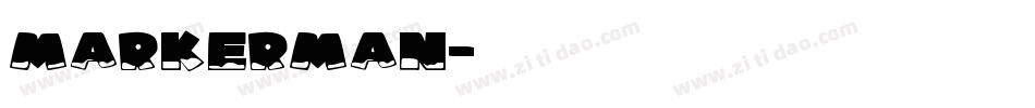 MarkerMan字体转换