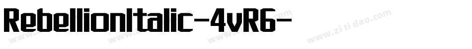RebellionItalic-4vR6字体转换