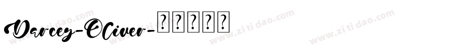 Darcey-Oliver字体转换