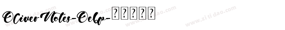 OliverNotes-Oe6p字体转换