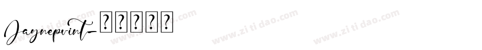 Jayneprint字体转换