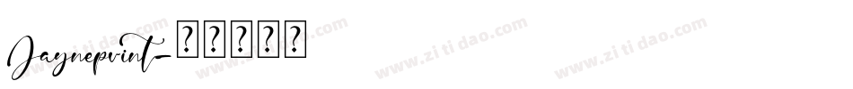 Jayneprint字体转换
