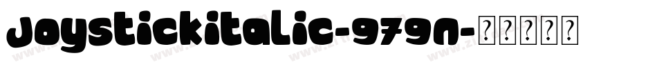 JoystickItalic-979n字体转换