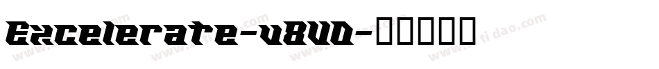 Excelerate-v8VD字体转换