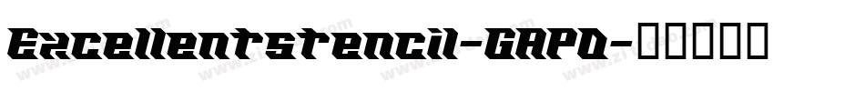 Excellentstencil-GAPD字体转换