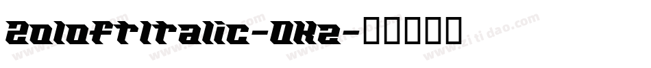 ZoloftItalic-0Kz字体转换