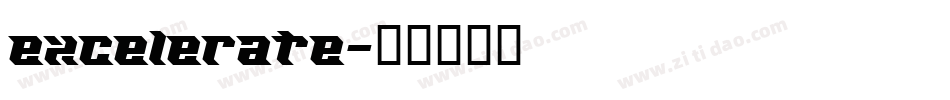 excelerate字体转换