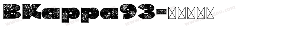 BKappa93字体转换