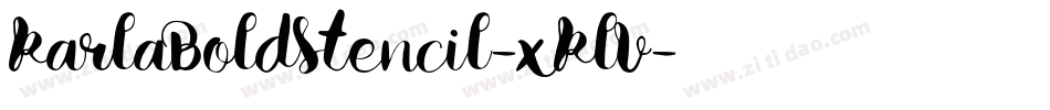 KarlaBoldStencil-xKlV字体转换
