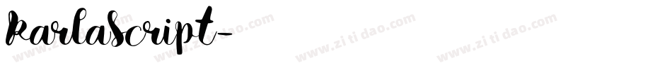 KarlaScript字体转换