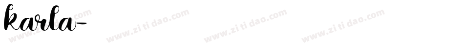 karla字体转换