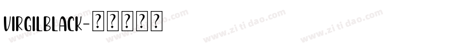 VIRGILBLACK字体转换