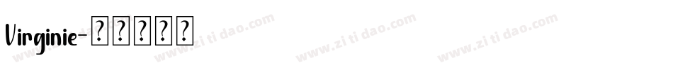 Virginie字体转换