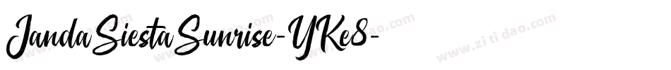 JandaSiestaSunrise-YKe8字体转换