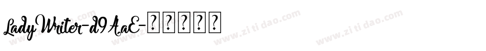 LadyWriter-d9AaE字体转换