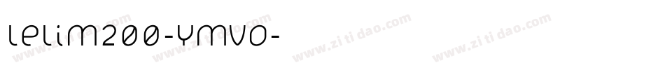 Lelim200-YMvO字体转换