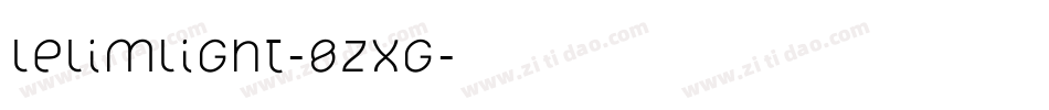 LelimLight-8Zxg字体转换
