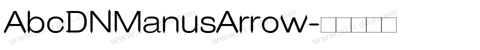 AbcDNManusArrow字体转换