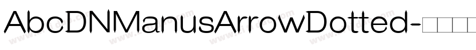 AbcDNManusArrowDotted字体转换