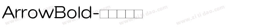 ArrowBold字体转换