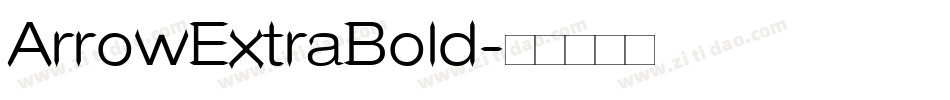 ArrowExtraBold字体转换