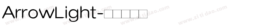 ArrowLight字体转换