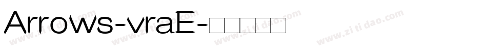 Arrows-vraE字体转换