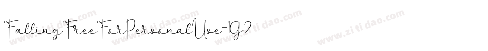 FallingFreeForPersonalUse-1G23M字体转换