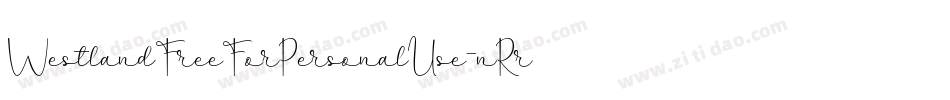 WestlandFreeForPersonalUse-nRrKR字体转换