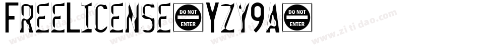 FreeLicense-Yzy9a字体转换