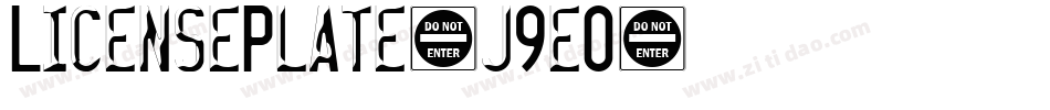 LicensePlate-j9eO字体转换