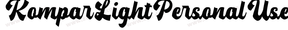 KomparLightPersonalUseOnly-11X4字体转换