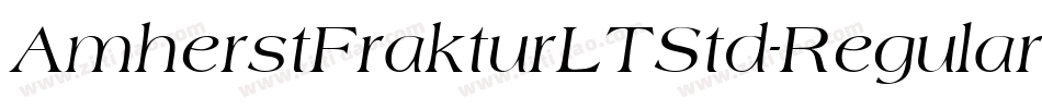 AmherstFrakturLTStd-Regular字体转换