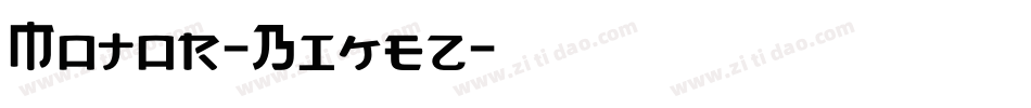 Motor-Bikez字体转换