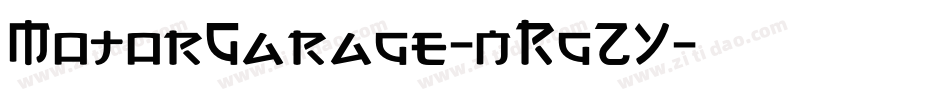 MotorGarage-nRgZY字体转换