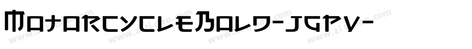 MotorcycleBold-jgpv字体转换
