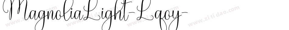MagnoliaLight-Lqoy字体转换
