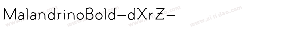 MalandrinoBold-dXrZ字体转换