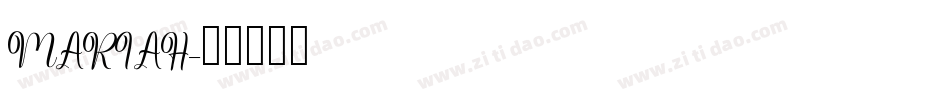 MARIAH字体转换